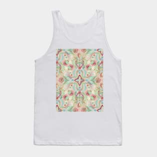 Soft Marsala and Sage Pattern Tank Top